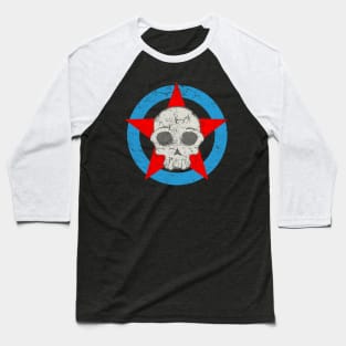 Skull logo Baseball T-Shirt